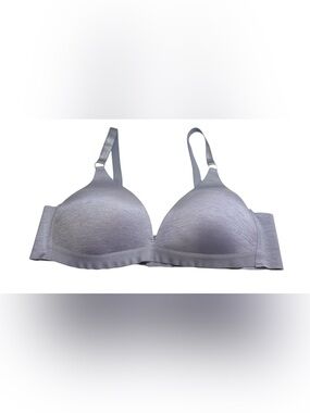 STRM LINE Intimates Space Dye Gray Wireless T-Shirt Bra Comfort Support Size 42D